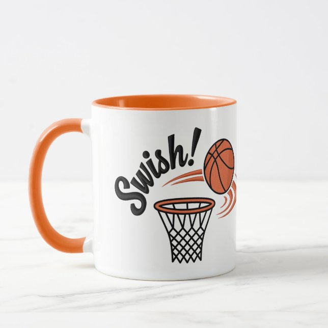 Swant Slam dunk: Vintage Basketball Stil Mugg (Vänster)
