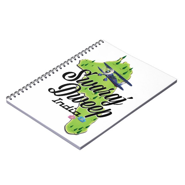 Swaraj Dweep India karta Anteckningsbok (Vänstra Sidan)