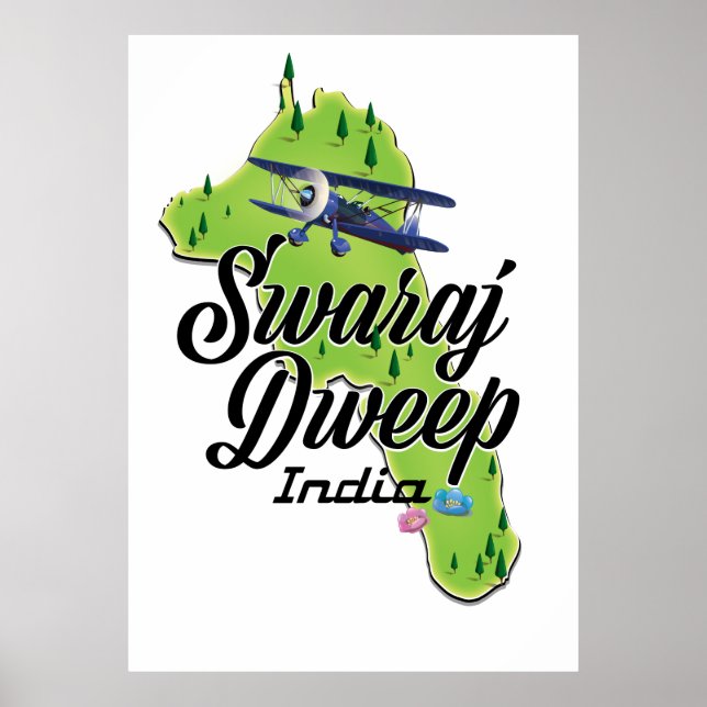 Swaraj Dweep India karta Poster (Framsidan)