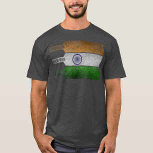 Swaraj Tiranga (coola Indiska cricket Älskare-gåvo T Shirt