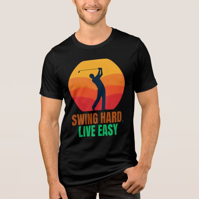 SWARD LIVE EASY MOTIVATIONAL GOLF T SHIRT (Framsida)