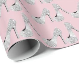 Swarovski Crystals Diamond Högklackars Rosa Presentpapper