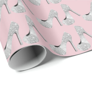 Swarovski Crystals Diamond Högklackars Rosa Presentpapper