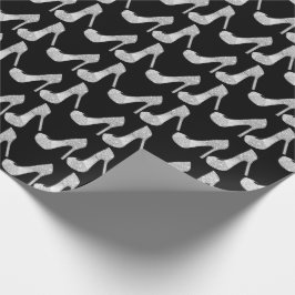 Swarovski Crystals Diamond Högklackars Shoes Black Presentpapper