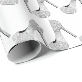 Swarovski Crystals Diamond Högklackars Shoes White Presentpapper