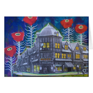 Swarthmore som är i stadens centrum med vallmor, hälsningskort