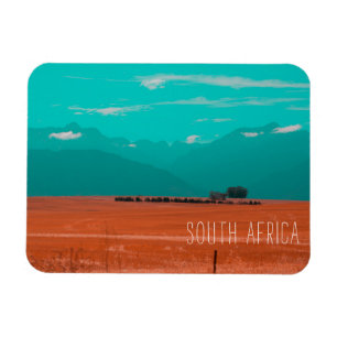 Swartland Fält Mountain View South Afrika ZA Magnet