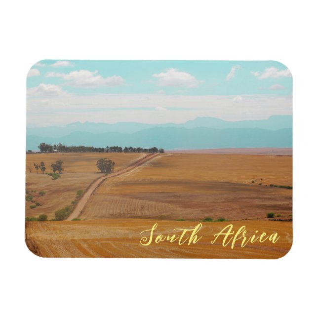 Swartland Fält Mountain View South Afrika ZA Magnet (Horisontell)