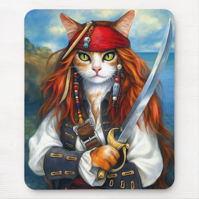 Swashbuckler Pirat Cat | Fantasy Character Art Musmatta (Framsidan)