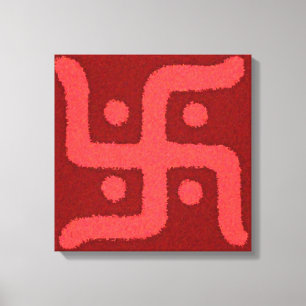 Swastik2 sträckt kanvastryck