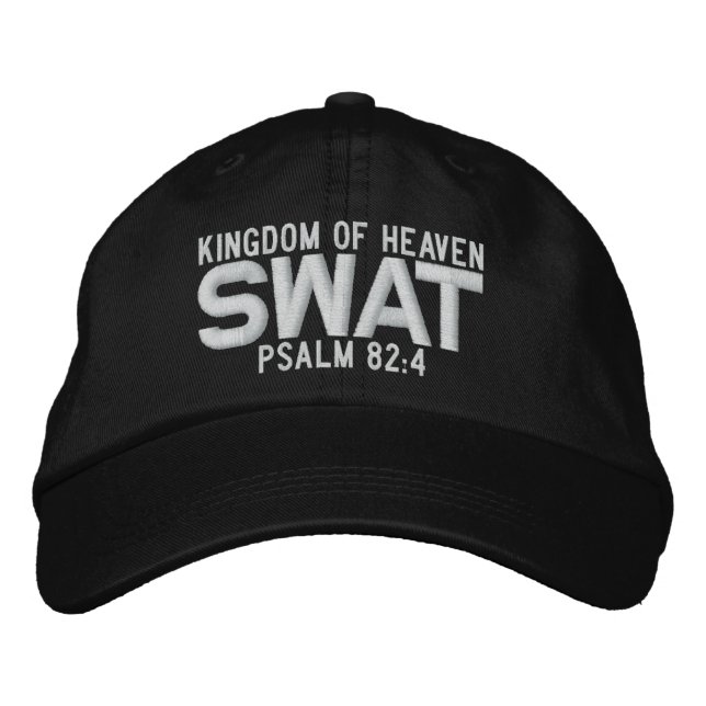 SWAT Anpassningsbar Baseball Cap Broderad Keps (Framsida)