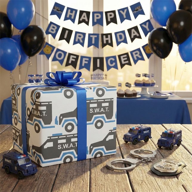 SWAT-bil Presentpapper (Skapare uppladdad)