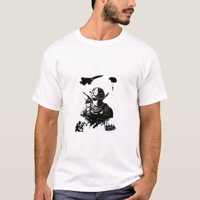 swat-design för män   t shirt (Framsida)