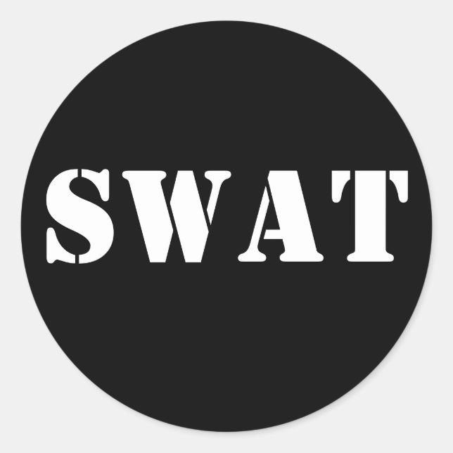 SWAT RUNT KLISTERMÄRKE (Framsida)