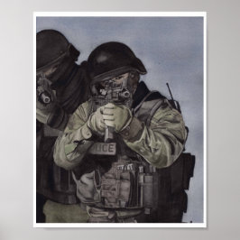 SWAT Team Art-utskrift lämplig för ramande Miranda Poster
