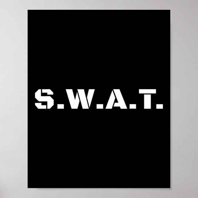 Swat Team Boys Halloween Costume Kids Tactical Uni Poster (Framsidan)