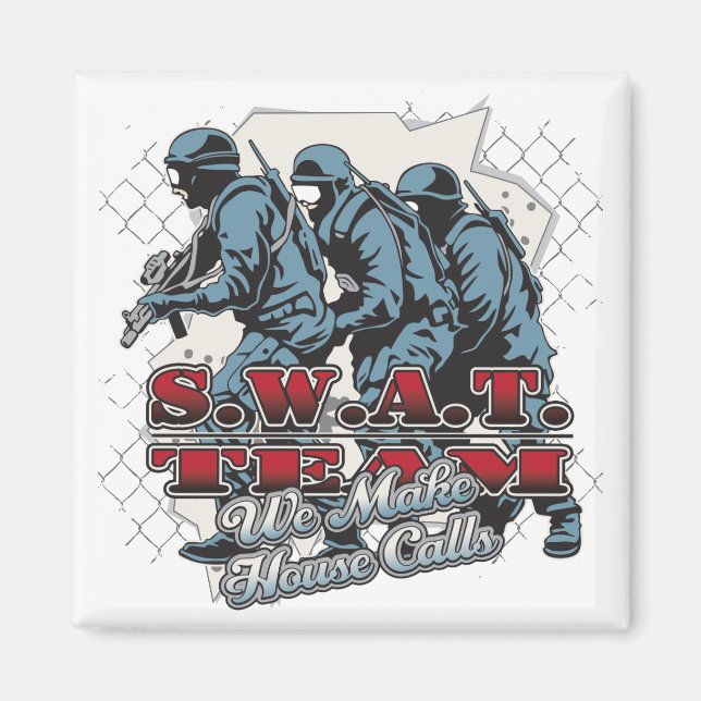 SWAT-teamanrop Magnet (Framsidan)