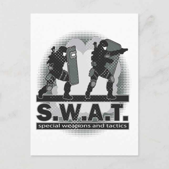 SWAT-teamanslutning Vykort (Framsida)