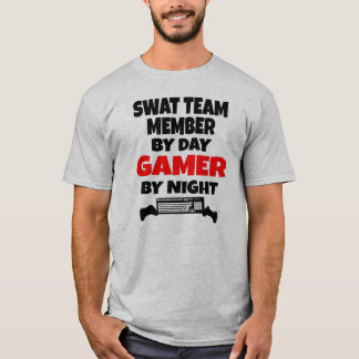 SWAT-teammedlem på dagtid Gamer på natten T Shirt