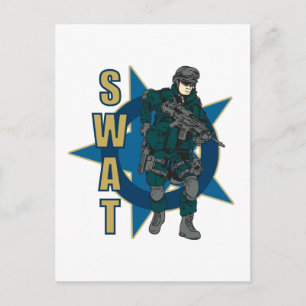SWAT-tjänsteman Vykort