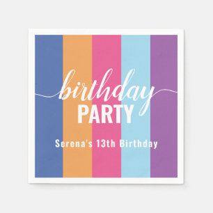 Swatch Birthday i Färg med ljus och fetma Pappersservett