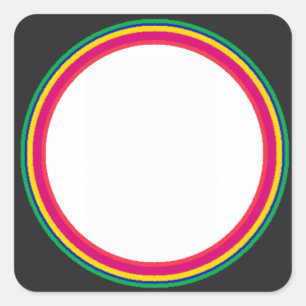 Swatch Färg Template jGibney the MUSEUM Zazzle Fyrkantigt Klistermärke
