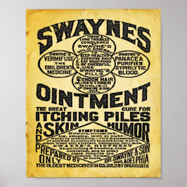 Swaynes Ointment Advertisement Print Poster