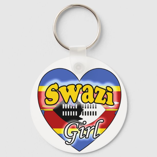 Swazi Flicka Nyckelring (Framsida)