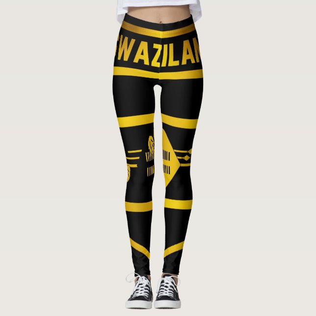 Swaziland Emblem Leggings (Framsida)