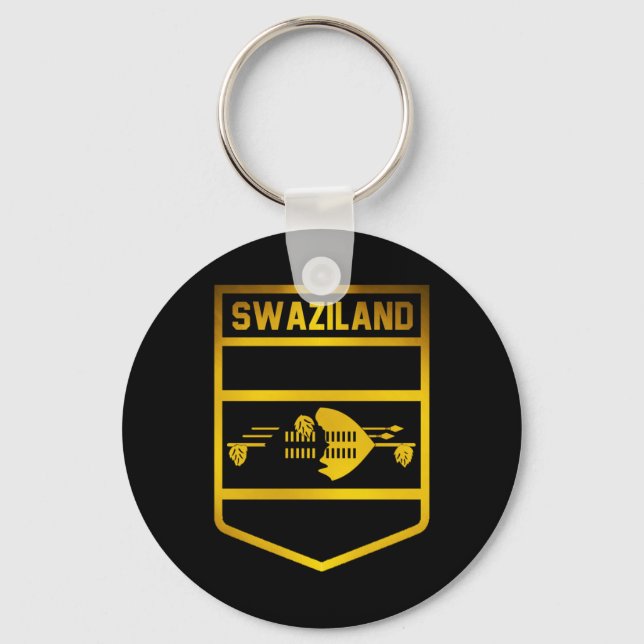 Swaziland Emblem Nyckelring (Framsida)