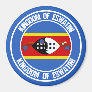 Swaziland (Eswatini) Rund Emblem Magnet