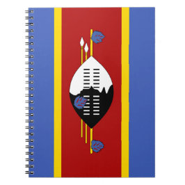 Swaziland flagga anteckningsbok