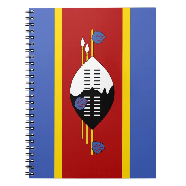 Swaziland flagga anteckningsbok (Framsidan)