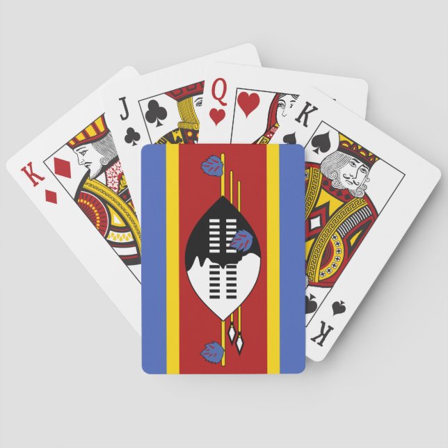 Swaziland Flagga Casinokort (Baksidan)