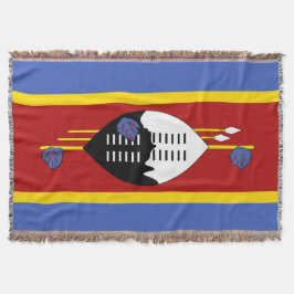 Swaziland flagga filt