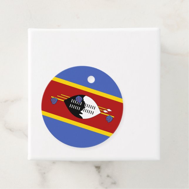 Swaziland flagga gåvor etiketter (På plats)