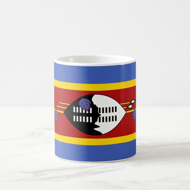 Swaziland Flagga Kaffemugg (Center)