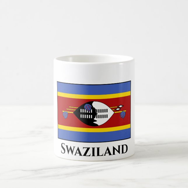 Swaziland Flagga Kaffemugg (Center)