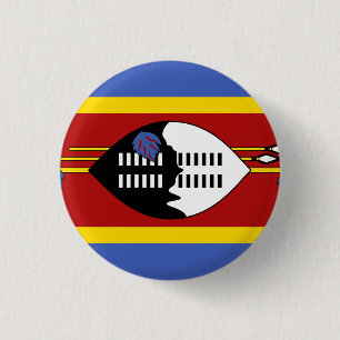 Swaziland Flagga Knapp