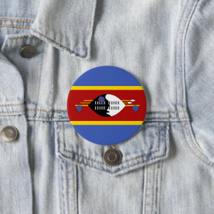 Swaziland flagga knapp