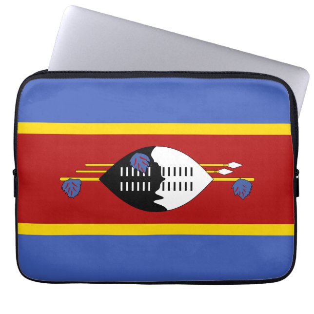Swaziland flagga laptop fodral (Framsidan)