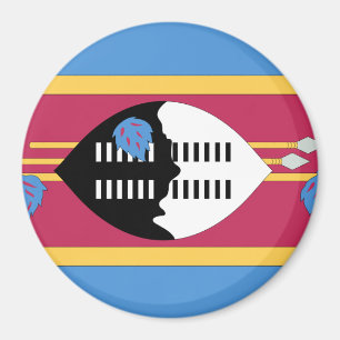 Swaziland flagga magnet