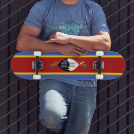 Swaziland flagga mini skateboard bräda 18,5 cm