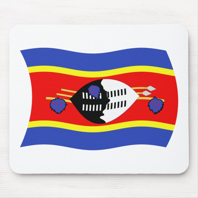 Swaziland Flagga Musmatta (Framsidan)