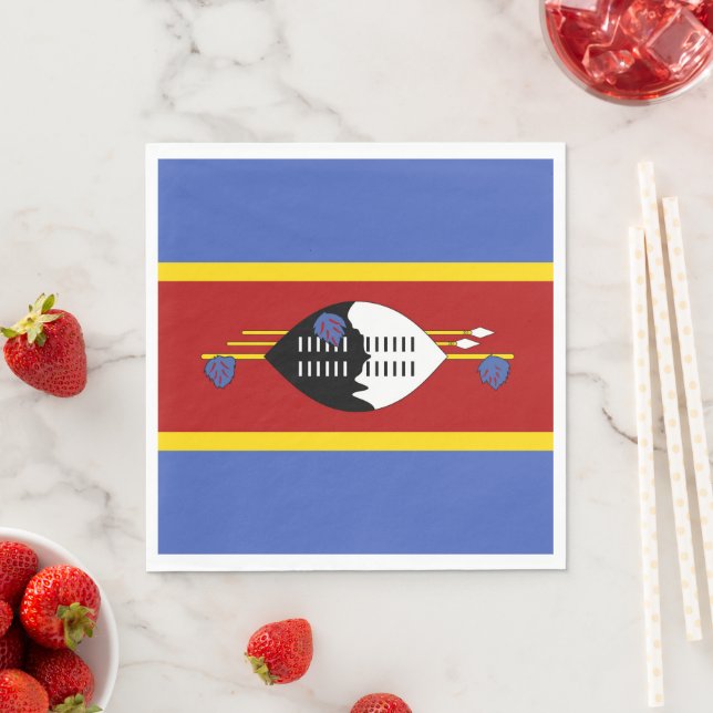 Swaziland flagga pappersservett (Insitu)