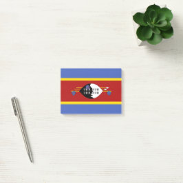 Swaziland flagga post-it block