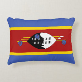 Swaziland flagga prydnadskudde