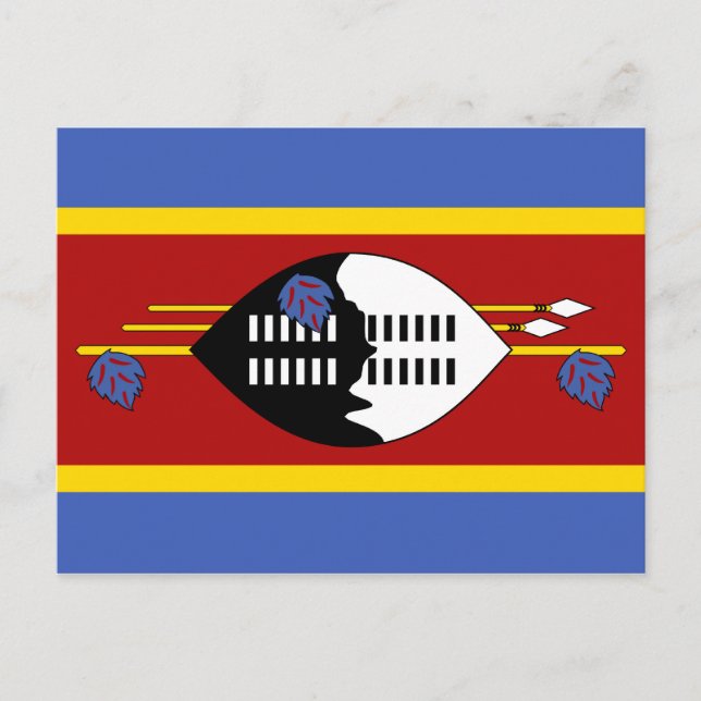 Swaziland Flagga vykort (Framsida)