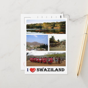 Swaziland - I Kärlek - Vykort