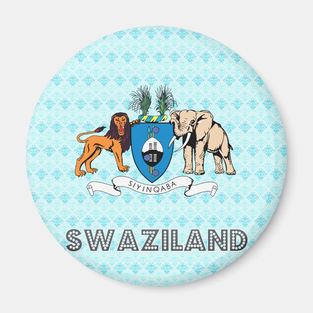 Swaziland Jackar Arm Magnet (Framsidan)